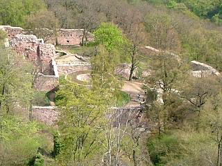 Reichsburg Kyffhausen, Unterburg (vom Denkmal aus)